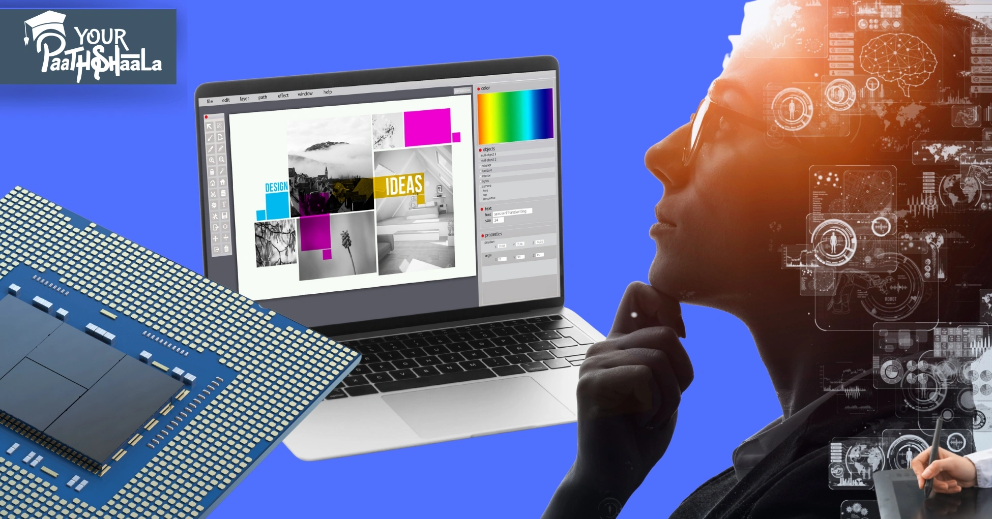 What AI integration in graphic design? - Graphic Designing Course in Raipur.