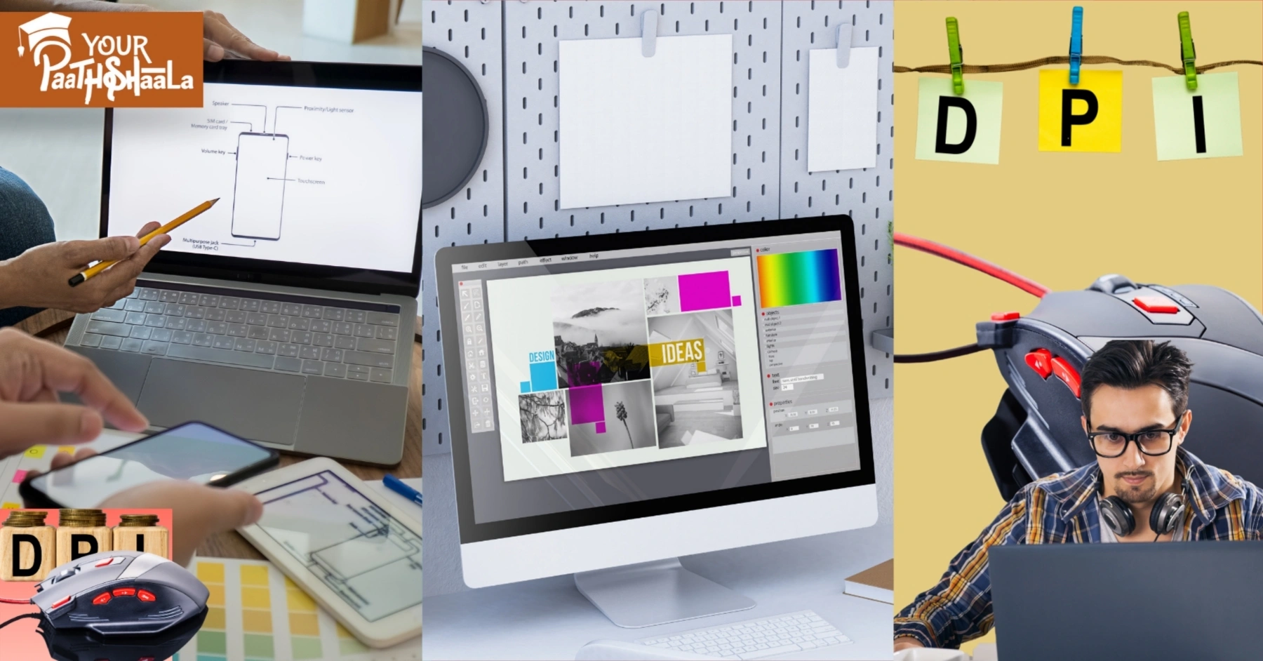 What is DPI in Design? Print vs Screen Resolution Simple Guide in 2025 - YourPaathshaala Graphic Designing Classes in Raipur.
