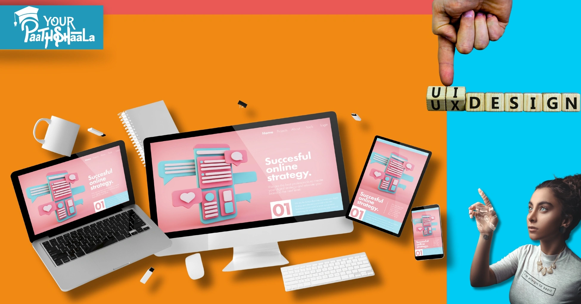 What is UI vs UX Design? Interface and Experience Differences in 2025 - Graphic Designing Course in Raipur.